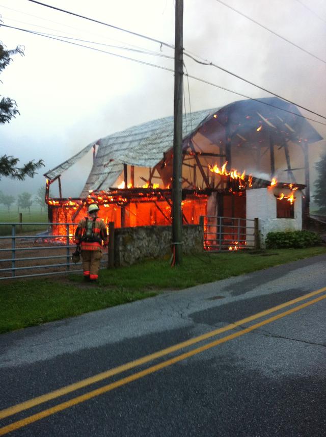 Early Morning Barn Fire - East Brandywine Fire Company