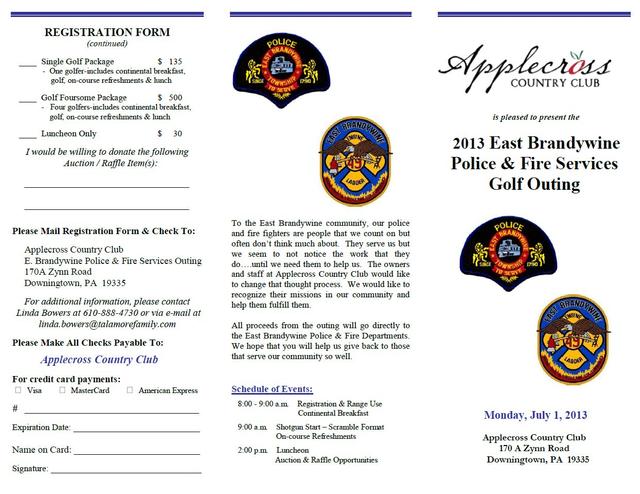 East Brandywine Police and Fire Services Golf Outing - East Brandywine ...